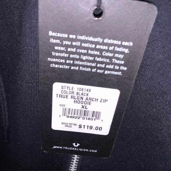 XL FULL ZIP HOODIE SWEATSHIRT MENS/ unisex - Picture 4 of 7